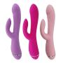 9 Frequency Heating Vibarator G Sport Rechargeable Rabbit Mssager Pleasure Toys for Women Quiet Waterproof (Pink)