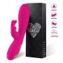 Waterproof USB Magnet Charging Wand Massager, With 12 Powerful Vibration Frequencies, Muscle Handheld and Sports Recovery - Rose Red