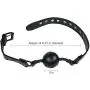 Breathable Ball Gag Mouth Restraint BDSM Bondage Toy Fetish Adult Device for Submissive Play Breathable Ball Gag Mouth Restraint BDSM Bondage Toy Fetish Adult Device for Submissive Play