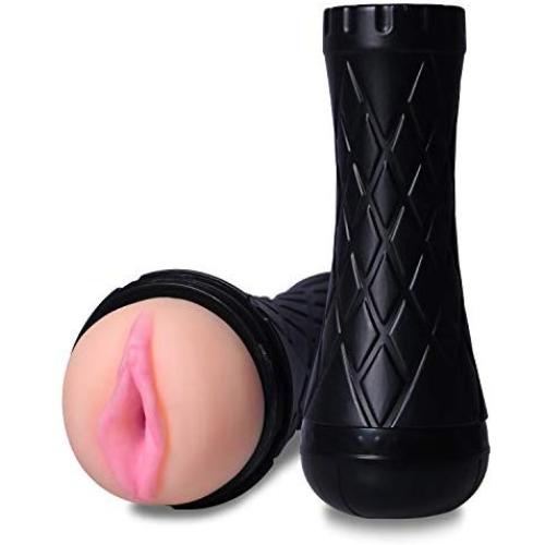 Lorgork Male Masturbators Cup Masturbation Toys, Adult Sex Toys 3D Realistic Textured Pocket Vagina Pussy, Male Masturbation Stroker (Black)