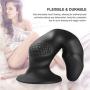Liquid Silicone Dildo with Suction Cup for Hands-free Play,UTIMI Realistic Snake Head Dong Animal Dildo Black,1 Water-Based Lube,7.1 Inch