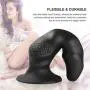 Liquid Silicone Dildo with Suction Cup for Hands-free Play,UTIMI Realistic Snake Head Dong Animal Dildo Black,1 Water-Based Lube,7.1 Inch Liquid Silicone Dildo with Suction Cup for Hands-free Play,UTIMI Realistic Snake Head Dong Animal Dildo Black,1 Water-Based Lube,7.1 Inch