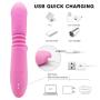 Adult Toys Women Multi Thrusting &Sucking Modes Vibrate Toy Oral Tongue Vibration Wand,Waterproof Multi Speed Clitorial Simulator ,T-Shirt