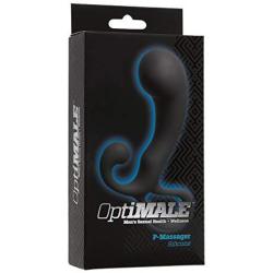 Doc Johnson OptiMALE - P-Massager - Silicone - Prostate and Perenium Stimulator - Slate