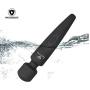 Cordless Wand,Silicone Massage Stick Tool for Relaxation,10 Powerfull Modes,Black