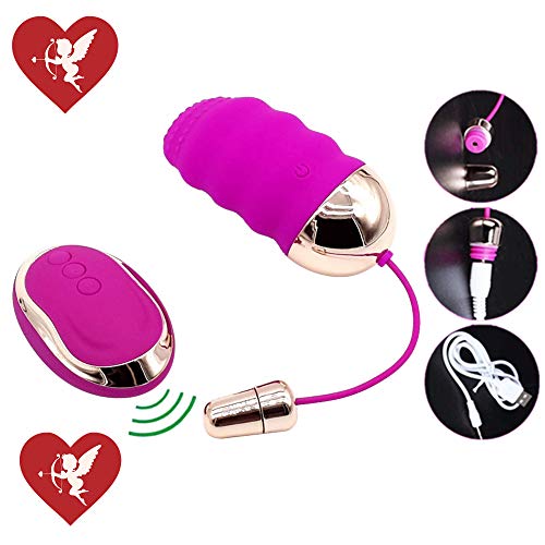 10 Modes USB Rechargeable Waterproof Wireless Personal Small Massager, Powerful Pleasure Mini Silicone Massage, Good Companion for Traveling Women