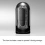 TENGA FLIP 0 (Zero) Electronic Vibration Cup for Men Masturbation, Reusable Stimulating Pleasure Stroker, TFZ-102 Black