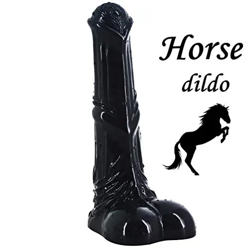 Big Animal Horse Dildo G Spot Stimuating Solid Ribbed Big Cock Size Female Masturbate Sex Toys Fetish Product Couple Flirting (Black) Big Animal Horse Dildo G Spot Stimuating Solid Ribbed Big Cock Size Female Masturbate Sex Toys Fetish Product Couple Flirting (Black)