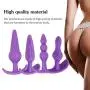 Relax Toy Amal Plug Buttpluģ for Women Extremely Soft Anales Trainer Pleasure Toy Silicone Waterproof for Adult and Couple Play Purple Relax Toy Amal Plug Buttpluģ for Women Extremely Soft Anales Trainer Pleasure Toy Silicone Waterproof for Adult and Couple Play Purple