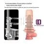 Male Masturbator Cup, Powerful Thrusting Automatic Male Masturbation Cup Electric Sex Toys for Men 3D Realistic Lifelike Vibrating Piston Multi Modes (Pink)