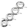 3 Size Stainless Cock Ring Steel Physical Delay Ejaculation Time Penis Ring Casing Bound Scrotum Cock Ring Sex Toy for Men,39mm