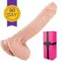 7 inch Realistic Silicone Dildo for Beginner, Ultra Soft Dildo Women with Strong Suction Cup, Lifelike Penis for Hands-Free, with Balls for Vaginal G-spot and Anal Play