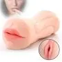 Risareyi Mens Gifts Secret Gifts,Male 3D Realistic Oral Cup, 2-In-1 Toy,Genuine Silicone Toy For Men Sports Goods