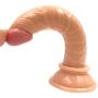 5.7 Inch Realistic Dildo, Body-Safe Material Lifelike Dildo Powerful Suction Cup Dildo,Flexible Cock Adult Sex Toy from Women (Flesh)