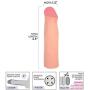 Silicone 2" Penis Extension - Realistic Cock Extender with Veins and Lifelike Tip