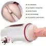 USB Rechargeab Automatic Piston Cup Strong Sucking 360 Rotating Electronic Heating Massage Cup Pocket Puss-ey Stroker for Men, Auto Sucking Vibrating Pussy Toys, Sexy Underwear Pleasure Toys