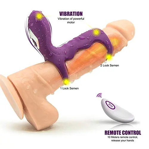 Easy to Clean Massage Tools Waterproof Rechargeable Male Ring Massage with Remote Control Adult Toys Play Stimulators Things for Men, Women and Couples