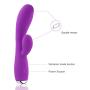 G-Spot Rabbit Vibrator Adult Sex Toys Waterproof Rechargeable Silicone Dildo Powerful Vibrating for Clitoris Vagina Penis Stimulator Wand Massager Cordless Sex Things for Women Men and Couples (2)