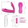 Wearable Butterfly Massaging Toys Multiple Speed Wireless Remote Control - Silent Soft Skin-Friendly - Back Neck Shoulder Relaxation (Hot Red)
