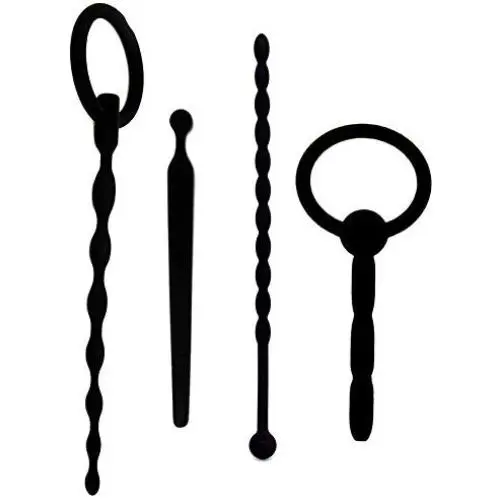 Eastern Delights Flexible Silicone Urethral Sounds Penis Plug 4 PCS Set for Beginner Eastern Delights Flexible Silicone Urethral Sounds Penis Plug 4 PCS Set for Beginner