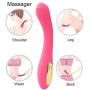 Rechargeable Wireless with 10 Powerful Mode for Back Neck Shoulder Muscle Aches Sport Recovery (Red)
