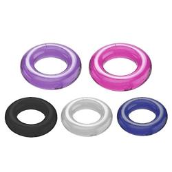 Cock Ring by Pink Lust (Pack of 5) - Premium Quality Silicone Cockrings for Sex - Improved Stimulation for the Penis and Harder Erections