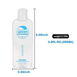 OHYER Water Based Lubricant Personal Lubricants - Massage Oil Long Lasting - 6.8 oz Lube for Women, Men & Couples