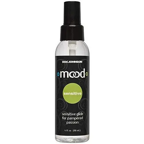 Doc Johnson Mood - Sensitive Glide - Safe for Sensitive Skin - Long Lasting - Compatible With All Condoms and Toys - 4 fl oz (118 ml)