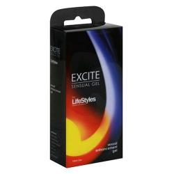 LifeStyles Excite Sensual Gel, Pump Bottle, 0.5 Ounces