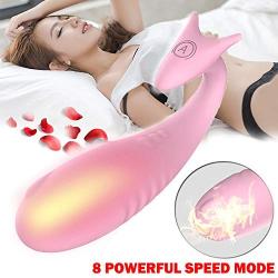 Manual Wand Massager for Relaxation, 8 Powerful Modes, Handheld, Cordless, Whisper Quiet, USB Rechargeable, Waterproof, Pink