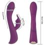 G Spot Rabbit Vibrator with Bunny Ears for Clitoris Stimulation, BEING FETISH Silicone Dildo Vibrator with 10 Vibration Modes Vibration Quiet Dual Motor for Women Couples Sex Toy Massager