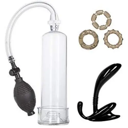 California Exotic Novelties His Essential Pump Kit, Clear California Exotic Novelties His Essential Pump Kit, Clear