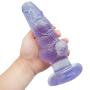 HPPYTS Soft Personal Relax Massager Comfortable Small Training Expander Insert Toys Stǐck Strong Suction Cup- Blue of Love