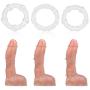 Penis Ring Set,Silicone Cock Ring,Soft Stretchy Erection Ring for Men Longer Harder Stronger Erection (3 Pack)