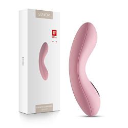 SVAKOM Echo Pink - Rechargeable, Tongue-Shaped Vibrator - waterproof Dildo - Vibrating Personal Massager - Sex Toys Women & Couples - Intelligent & Quiet