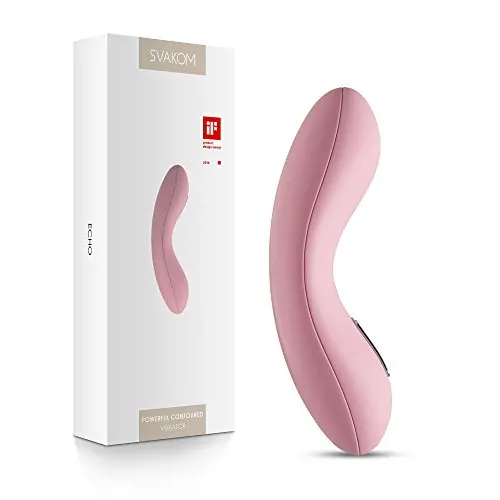 SVAKOM Echo Pink - Rechargeable, Tongue-Shaped Vibrator - waterproof Dildo - Vibrating Personal Massager - Sex Toys Women & Couples - Intelligent & Quiet SVAKOM Echo Pink - Rechargeable, Tongue-Shaped Vibrator - waterproof Dildo - Vibrating Personal Massager - Sex Toys Women & Couples - Intelligent & Quiet