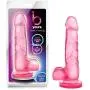 7.75" Soft Realistic Feel Dildo - Cock and Balls Dong - Suction Cup Harness Compatible  - Sex Toy for Women - Sex Toy for Adults (Pink)