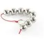 Alician Bendable Smooth Stainless Steel Anal Beads Metal 3/5/7/8 Ball for Couples Anal Sex Game Masturbation J01 8 Balls