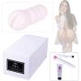 Pocket Pussy,Male Masturbator Vagina Sex Toy for Men,Male Mastubration Stroker Male Sex Toy (White, Lori)