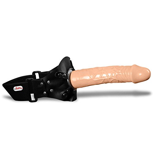 LeLuv Universal Strap-On Dildo for Head Leg Knee Face Harness 7 Inch Dong