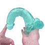 Lfcmf 10.23 Inch Soft Male Women D-í-l&dɔ PVC Material Female Relaxation Massager (Color : Green)