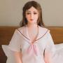 YYOJ Inflatable Sex Doll, Rubber Doll for Men Semi-Solid Silicone Love Doll Lifelike Giant Breast Vagina Anus Female Body Adult Sex Doll