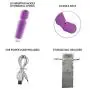 London Luxury BRRC303 Powerful Wand Personal Cordless Massager, 20 Modes and 8 Speed Patterns, USB Rechargeable, Purple