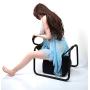 Erwazi Multifunction Sex Position Enhancer Chair, Novelty Toy Chair Portable Elastic Bedroom Stool for Couples Role Playing with Handrail Bounce, Hold up to 300 lbs