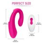 Couples Vibrator with Dual Motors, 9 Powerful Vibration Modes for G Spot Clitoral Stimulation, Waterproof Wireless Vibrator Clitoris Anal Massager Sex Toy for Women or Coulpes