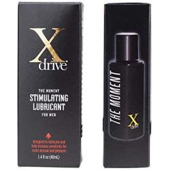 Xdrive’s The Moment Stimulating Personal Lubricant for Men, Male Enhancing Silicone-Based Lube, Personal Lubricant for Sex - DreamBrands (1.4 fl oz)