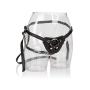 CalExotics Her Royal Harness The Countess - On Hanger – Premium Adjustable BDSM Probe Strap O Plus Size Harness – Sex Toys for Couples and Women - Black