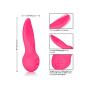 CalExotics Mini Marvels Marvelous Flicker – Silicone Waterproof Compact Vibrator – 10 Function Rechargeable Vibe – Adult Sex Toy Massager for Couples – Pink