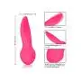 CalExotics Mini Marvels Marvelous Flicker – Silicone Waterproof Compact Vibrator – 10 Function Rechargeable Vibe – Adult Sex Toy Massager for Couples – Pink