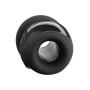 Doc Johnson Platinum Premium Silicone - The Stretch - Hollow Butt Plug - Large - Black